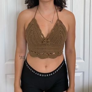 Handmade crochet cropped top